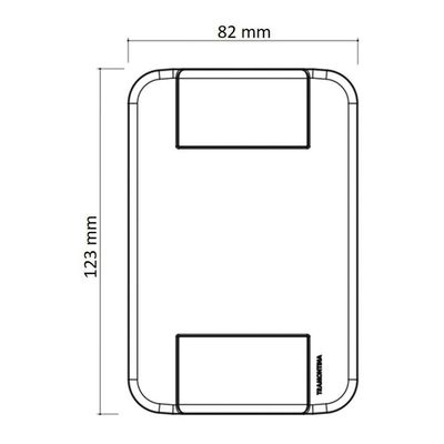 Conjunto 4x2 Com 1 Pulsador Campainha 10 A 250 V Tramontina Tablet Branco Tramontina