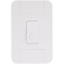 Conjunto 4x2 Com 1 Pulsador Campainha 10 A 250 V Tramontina Tablet Branco Tramontina