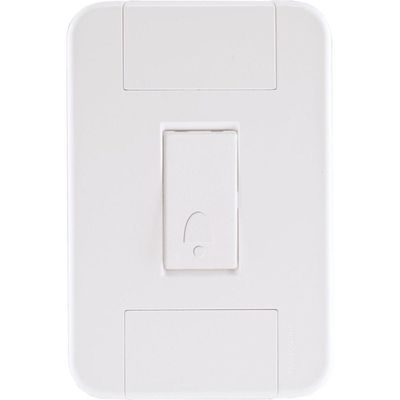 Conjunto 4x2 Com 1 Pulsador Campainha 10 A 250 V Tramontina Tablet Branco Tramontina