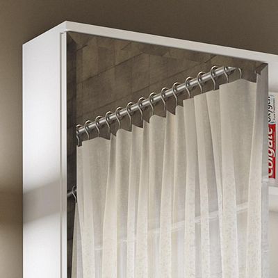 Espelheira para Banheiro 1 Porta 2 Prateleiras Treviso Mgm Móveis Branco Única / Branca