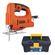 Kit Serra Tico-Tico Black & Decker JS10 400W 127V com Caixa para Ferramentas Metasul