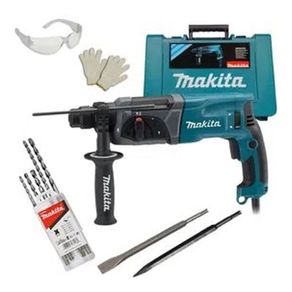 Martelete Combinado Hr2470 Sds 800W Makita + Acessórios 110V