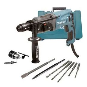 Martelete Makita Hr2470 Azul Com 800W De Potência 110V