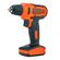 Kit Parafusadeira sem Fio 12V Black & Decker LD12S com 13 Acessórios