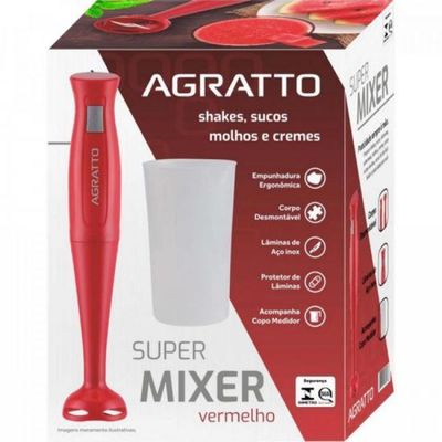 Super Mixer 200W 220V MXV-02 Vermelho Agratto