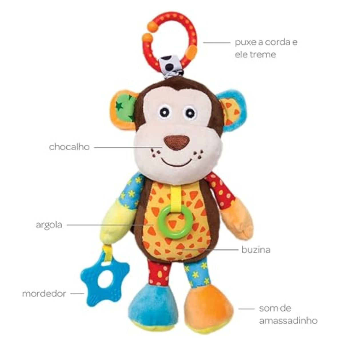 Macaquinho Treme Treme Toys Buba 5906