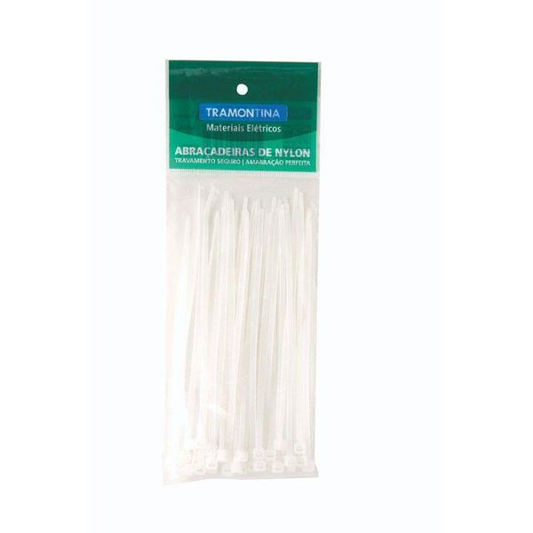 Abraçadeira de Nylon 295x4,6 mm Tramontina Branca