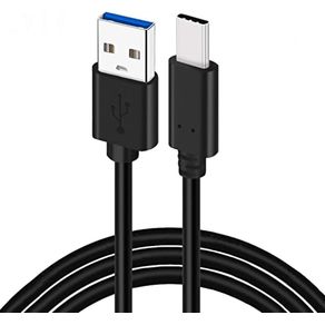 Cabo USB C Preto Turbo Compatível Com Samsung A04