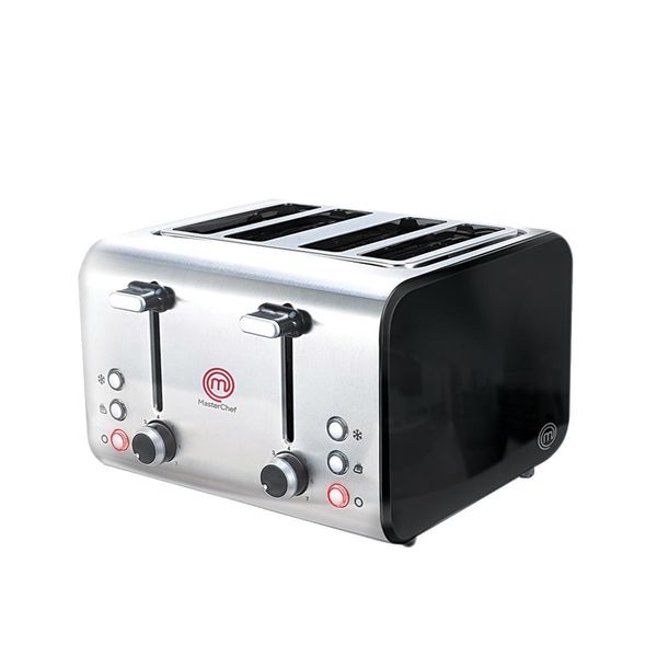 Torradeira Elétrica 4 Pães MasterChef TO2004P Inox Preta 127V