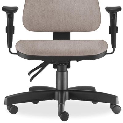 Cadeira de Escritório Giratória Executiva Ergonômica Sky L02 Linho Bege - Lyam Decor