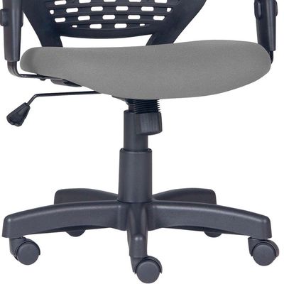 Cadeira de Escritório Giratória Executiva Ergonômica Tech L02 Corino Cinza - Lyam Decor