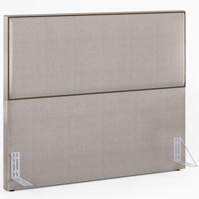 Cabeceira Cama Box Casal Com Tachas 140 cm Vicenza L02 Linho Bege - Lyam Decor