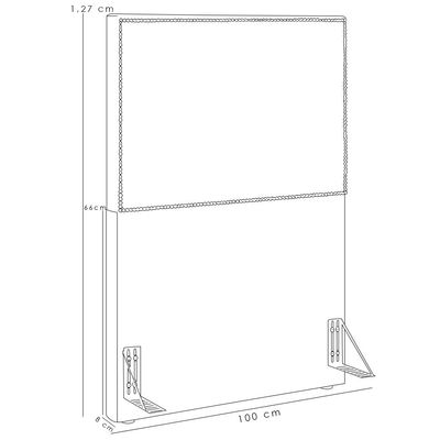 Cabeceira Cama Box Solteiro Com Tachas 100 cm Vicenza L02 Facto Verde Musgo - Lyam Decor