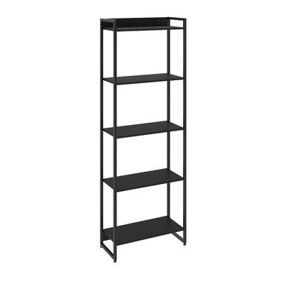 Kit 2 Estantes Multiuso Escritório Industrial 5 Prateleiras Areta 186x60cm C01 Onix - Lyam Decor