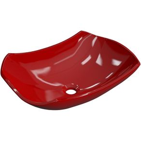 Cuba de Apoio Abaulada C01 Para Banheiro Lux L42 Vermelho - Lyam Decor