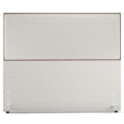 Cabeceira Box Casal Com Tachas 140 cm Vicenza L02 Bouclê Cru - Lyam Decor