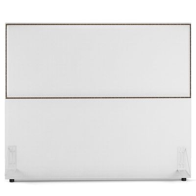 Cabeceira Box Casal Com Tachas 140 cm Vicenza L02 Facto Branco - Lyam Decor