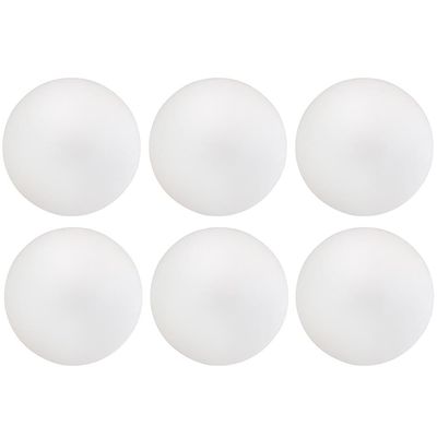 Kit 06 Assentos Redondo Banqueta Cadeira Estofados Poltronas H02 Corino Branco 25 cm - Lyam Decor
