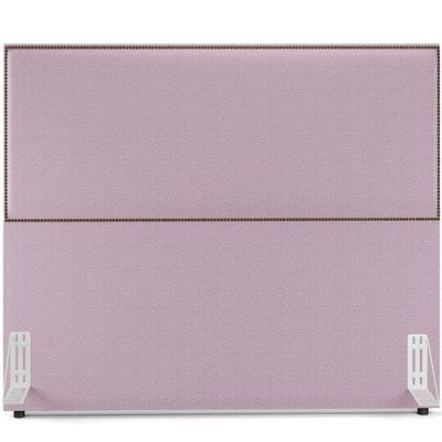 Cabeceira Box Casal Com Tachas 160 cm Vicenza L02 Bouclê Rosê - Lyam Decor