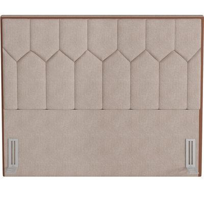 Cabeceira Cama Box Casal King 195 cm P05 Londres Linho Bege - Lyam Decor