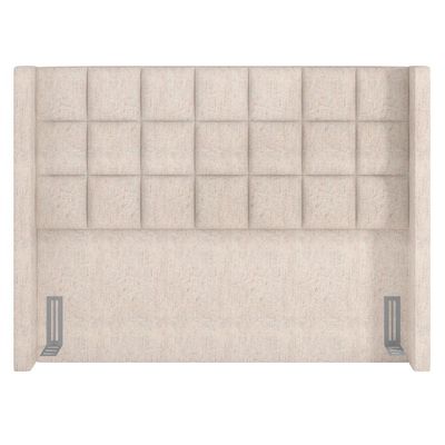 Cabeceira Cama Box Casal King 195 cm P05 Paris Linho Bege Claro - Lyam Decor