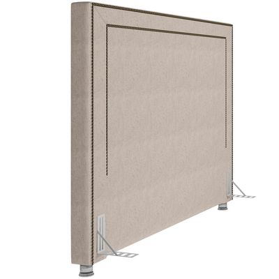 Cabeceira Cama Box Casal Queen 160 cm P05 Berlim Linho Bege Claro - Lyam Decor