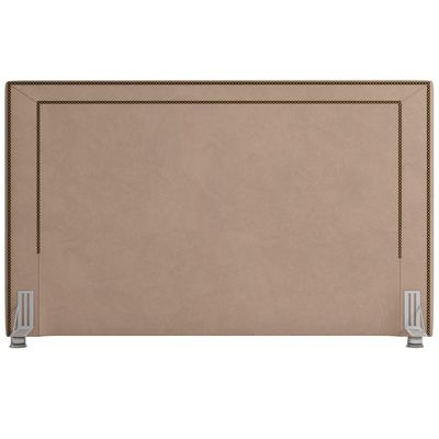 Cabeceira Cama Box Casal King 195 cm P05 Berlim Veludo Bege - Lyam Decor