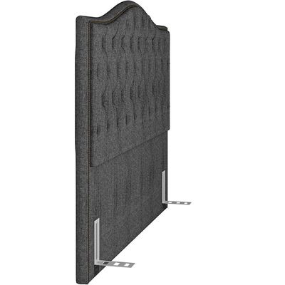 Cabeceira Cama Box Casal 140 cm P05 Grécia Linho Cinza Escuro - Lyam Decor