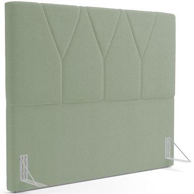 Cabeceira Cama Box Casal King 195 cm Aurora W01 Bouclê Oliva - Lyam Decor