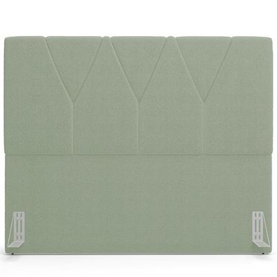 Cabeceira Cama Box Casal King 195 cm Aurora W01 Bouclê Oliva - Lyam Decor