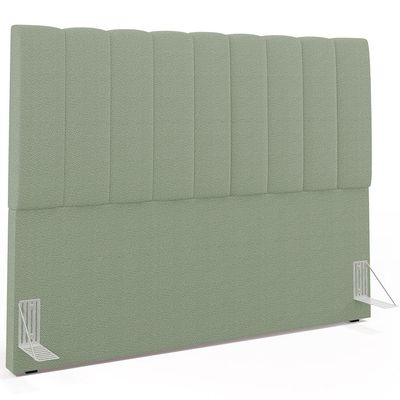 Cabeceira Cama Box Casal Queen 160 cm Dália W01 Bouclê Oliva - Lyam Decor