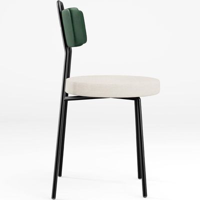 Cadeira Decorativa Estofada Para Sala de Jantar Barcelona L02 Facto Verde Musgo Linho Cru - Lyam