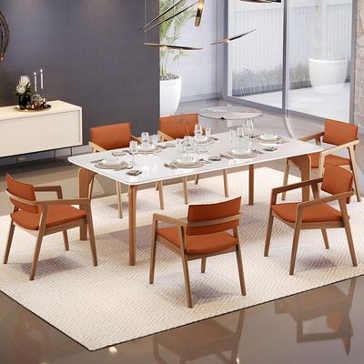 Cadeira Para Sala de Jantar Estar Living Giorgia B04 Tecido Terracota - Lyam Decor