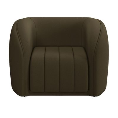 Kit 02 Poltronas Decorativa Para Sala De Estar Lazio M03 Veludo Marrom - Lyam Decor