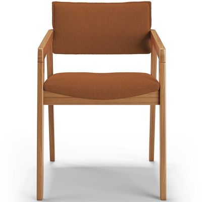 Kit 05 Cadeiras Para Sala de Jantar Estar Living Giorgia B04 Bouclê Terracota - Lyam Decor