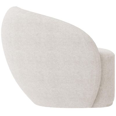 Kit 02 Poltronas Decorativas Para Sala de Estar Living Gliese K01 Bouclê Creme - Lyam Decor