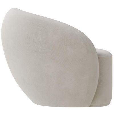 Kit 02 Poltronas Decorativas Para Sala de Estar Living Gliese K01 Veludo Bege - Lyam Decor