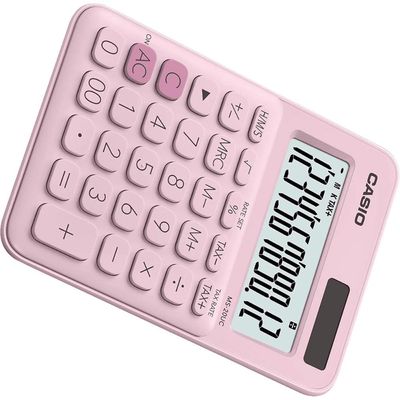 Calculadora de Mesa Casio MS20UC 12 Dígitos Rosa Claro