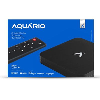 Smart TV Box 4K Android Aquário STV-3000