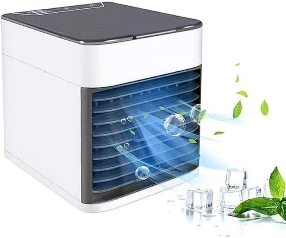 Mini Ar Condicionado Portátil Arctic Air Cooler Umidificador Climatizador Luz Led - Portátil Usb