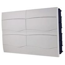 Quadro de Distribuição de Embutir 48 DIN ou 32 NEMA Tramontina com Porta Branca