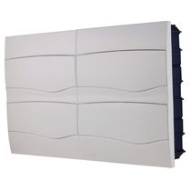 Quadro de Distribuição de Embutir 48 DIN ou 32 NEMA Tramontina com Porta Branca