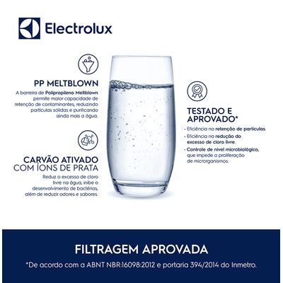 FILTRO/REFIL ELECTROLUX AGUA PARA PURIFICADOR PA10N/PA20G/PA25G/PA30G/PA40G 41036275