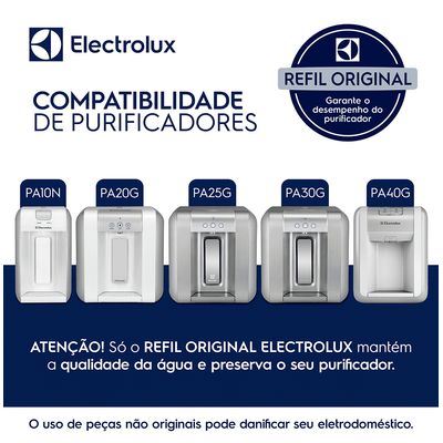 FILTRO/REFIL ELECTROLUX AGUA PARA PURIFICADOR PA10N/PA20G/PA25G/PA30G/PA40G 41036275