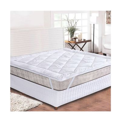 Capa Colchao Pillow Top CASAL Toque Plumas Macio Branco 1un