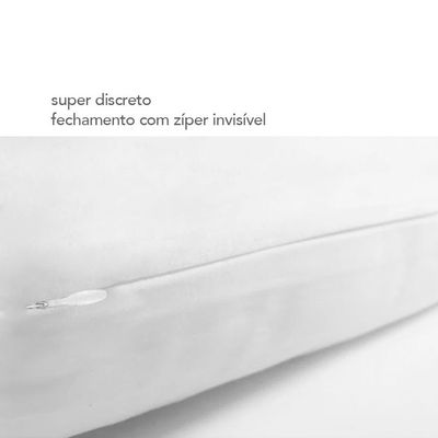 Capa Almofada Preta Coracao Rosa 40cm Facil Lavar 1un