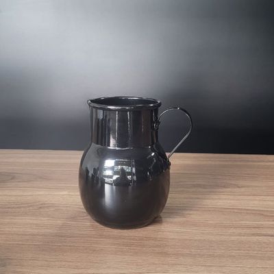 Jarra Moringa Bojuda 1L e Copos Aluminio Preto 5un