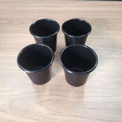 Jarra Moringa Bojuda 1L e Copos Aluminio Preto 5un