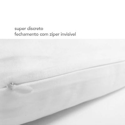 Almofada Infantil Nuvem Branca Verde Fibra Siliconada 44cm
