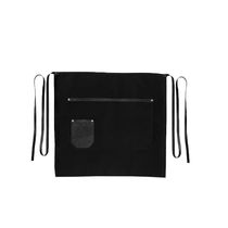 Avental de Cintura Preto Curto Couro Bar Barbearia Chef 1un